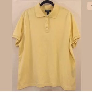 New Lauren Ralph Lauren Woman 2X Yellow Polo Shirt